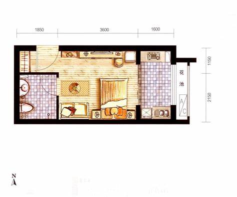 20米x15米房子三开间设计图