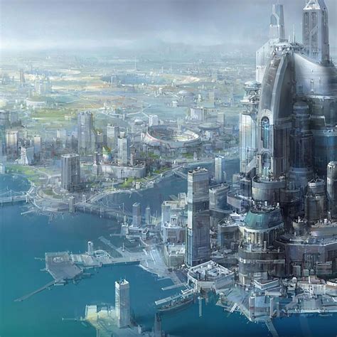 近未来背景素材 街の外観 ナイトビジョン – digital-elf.com