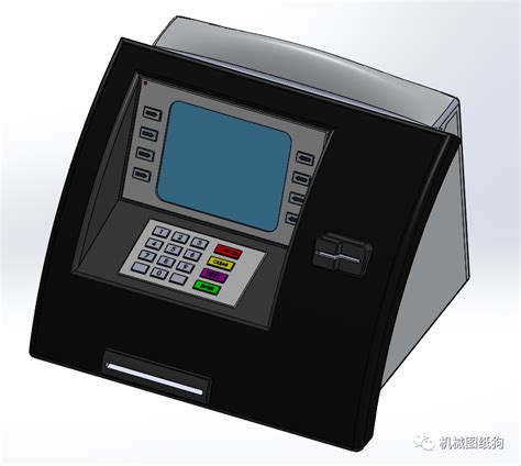 【工程机械】ATM自动取款机按键面板3D数模图纸 Solidworks设计_SolidWorks-仿真秀干货文章