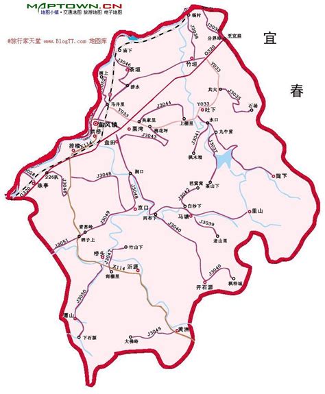 萍乡市区交通图 - 中国交通地图 - 地理教师网