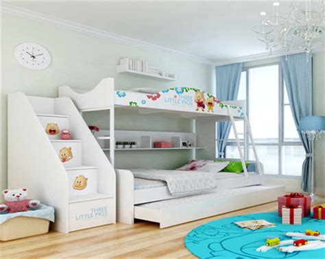 美式儿童床女孩公主床衣柜床一体榻榻米省空间单人床家具套装组合-阿里巴巴
