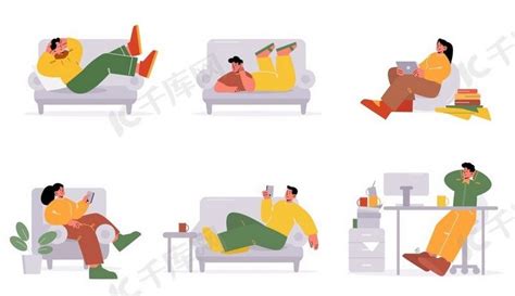 懒惰的人在家里的沙发上放松。背景图片免费下载_海报banner/高清大图_千库网(图片编号6208242)