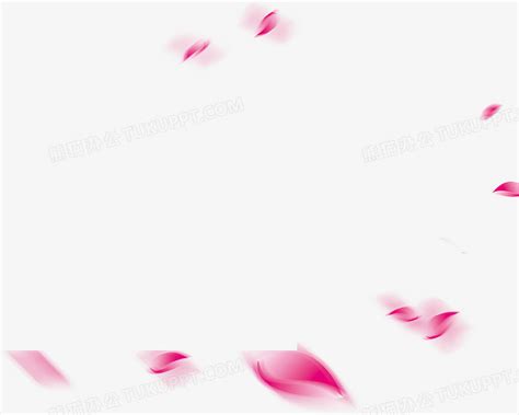 漫天飞舞粉色花瓣素材图片免费下载-千库网