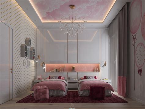 粉色系卧室|空间|家装设计|陈文静123 - 原创作品 - 站酷 (ZCOOL)