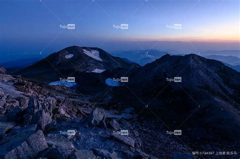 黎明前白山山顶景色的照片素材免抠元素模板下载 - 图巨人