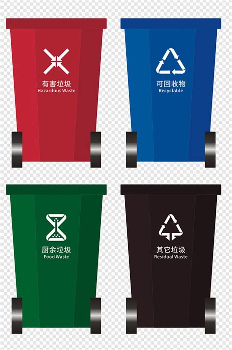西安四分类垃圾桶新款上市，红蓝绿灰四种颜色可选_CO土木在线