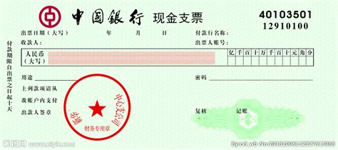 中国建设银行支票打印模版
