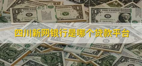 四川新网银行是哪个贷款平台 - 财梯网