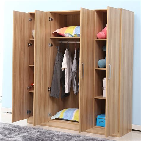 现代轻奢衣柜书桌一体组合卧室家用储物柜子一门到顶实木大衣柜-淘宝网