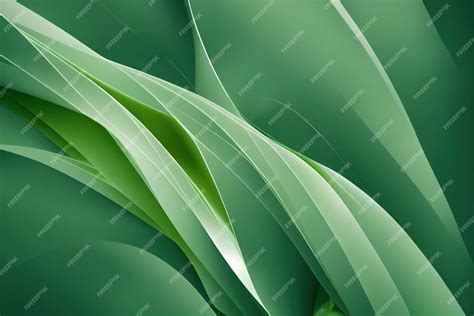 Premium Photo | Abstract green leaf shapes pattern background