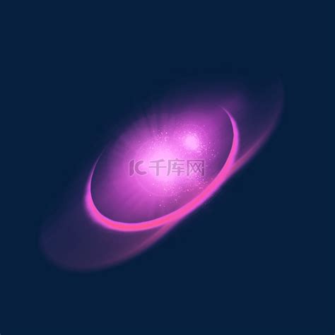 紫色圆形电流光效素材图片免费下载-千库网