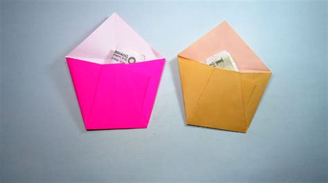 简单的折纸小口袋钱包，2分钟几个步骤就能完成小钱包折纸