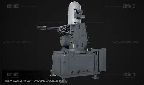 舰载近程防御武器系统,近程机枪3D模型塌陷文件_枪械模型模型下载-摩尔网CGMOL