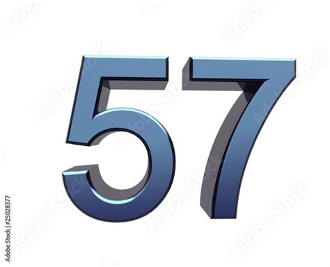 3d Golden Number Vector Art PNG, 3d Golden Numbers 57 With Swoosh On ...