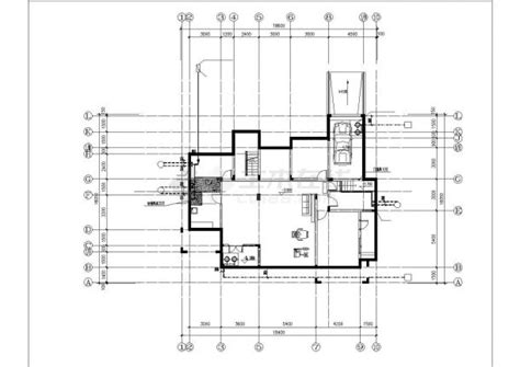 锦州市某居住区580平米2层高档豪华别墅全套平面设计CAD图纸_居住建筑_土木在线