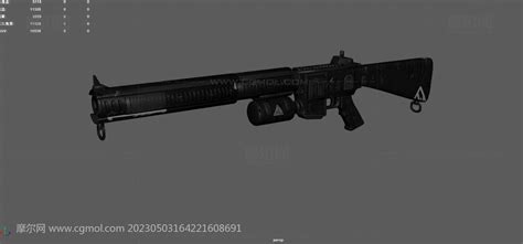 榴弹枪 科幻m16步枪 突击步枪_枪械武器模型下载-摩尔网CGMOL