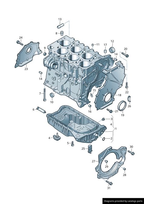 Volkswagen Engine Oil Sump With Oil Level Sensor 03H103601J - LLLParts