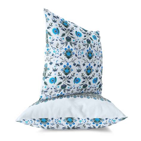 Blue And 0 Breezy Botanicals Faux Suede Throw Pillow - Bed Bath ...