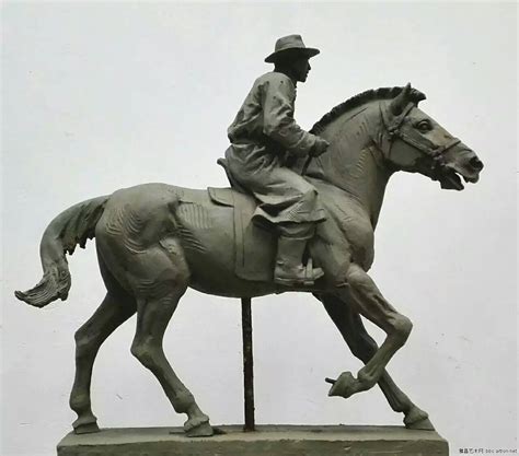 雕塑家田跃民新作：骑马人物雕塑作品一组 - 油版雕 - 雅昌艺术论坛