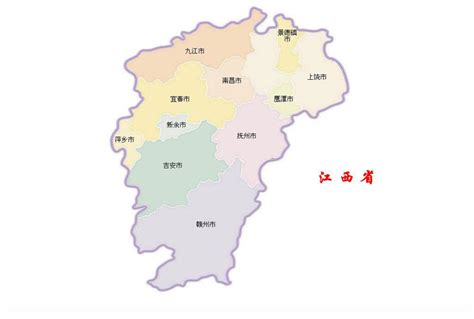 江西省地图图片