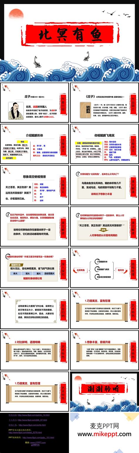 初中语文人教部编版八年级下册北冥有鱼优秀ppt课件-教习网|课件下载
