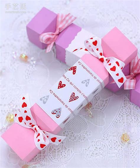 好看糖果礼盒的折法 创意礼品盒制作带展开图_手艺活网