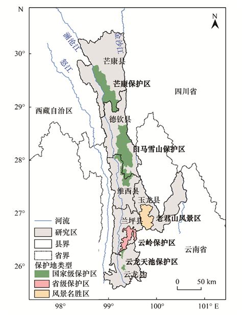 滇金丝猴分布区森林面积变化的时空特征及其影响因素