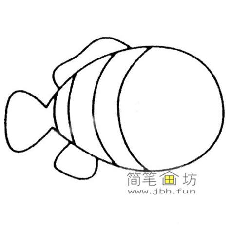 简笔画小丑鱼的画法 - 学院 - 摸鱼网 - Σ(っ °Д °;)っ 让世界更萌~ mooyuu.com