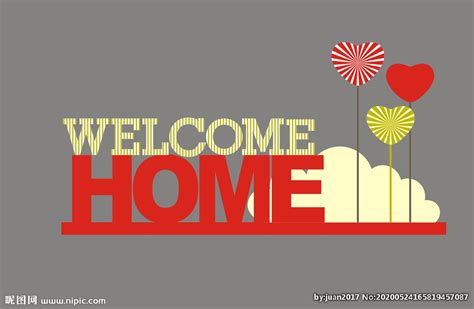 欢迎回家英文立体字设计图__广告设计_广告设计_设计图库_昵图网nipic.com