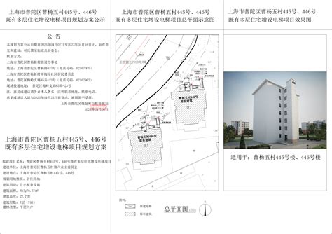 普陀区曹杨八村第一小区184号既有多层住宅增设电梯项目规划方案公示_方案_规划资源局