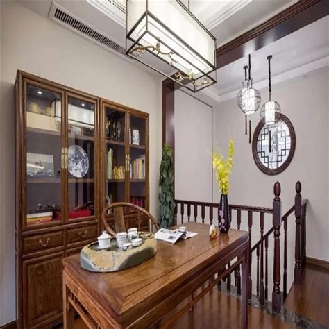 新中式家具描金蝴蝶电视柜储物客厅地柜实木手绘仿古装饰矮柜定做-美间设计