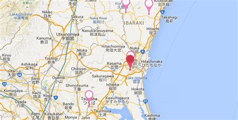 日本茨城县地图图片