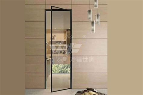 极窄边框平开门卫生间门 北欧简约厨房厕所书房玻璃铝镁钛合金门-阿里巴巴