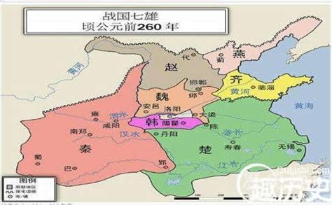 战国七雄地图图片