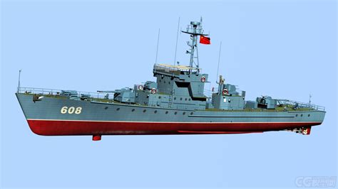 中国海军037型（海南级）猎潜艇-CG模型网（cgmodel)-让设计更有价值!