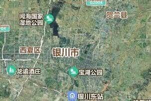 银川市地图 - 卫星地图、实景全图 - 八九网