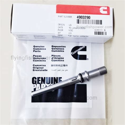 Cummins ISDE Engine Parts Fuel Injector Supply Connector 4903290 ...