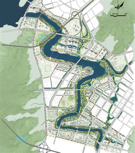 长乐市洞江湖公园工程设计及周边城市设计