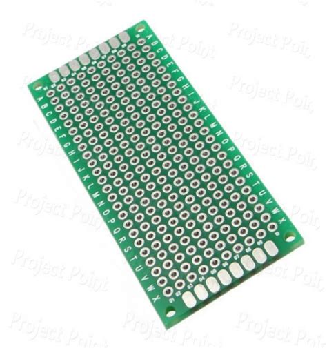 FR-4 Double Side Dot Matrix PCB, 4x6cm, Small Size PCB, Perforated ...