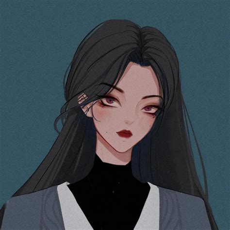 画酷酷甜美女生头像
