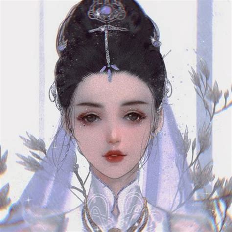 晨袍双马尾古风头像女生