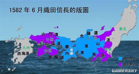 日本战国后期地图_日本战国势力地图 - 随意云