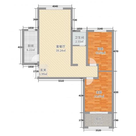 【范例】【杭州青春都市公寓107㎡】小户型求两房改三房 - 酷家乐
