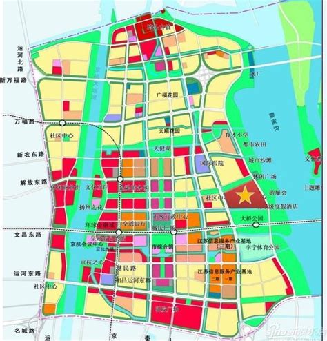 广陵新城规划图