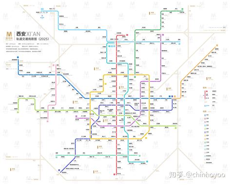 西安轨道交通线路图（2025 / 运营版） - 知乎