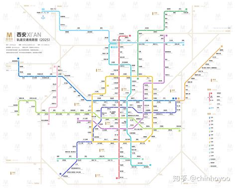 西安地铁地图图片