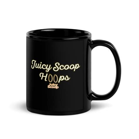Juicy Scoop Hoops Black Glossy Mug – Juicy Scoop Official Shop