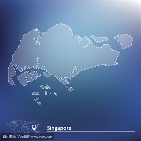 新加坡世界地图图片