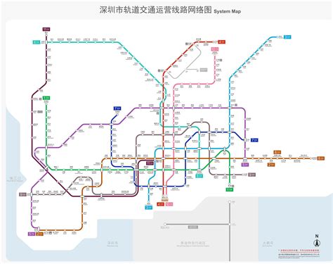 2021年深圳地铁线路图高清版、2021最新版图2021 - 贝语网校