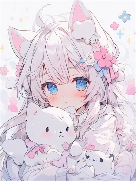 粉色小猫非主流头像